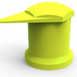 Capac siguranță prezon Checkpoint Dustite LR galben 24 mm Capac siguranță prezon Checkpoint Dustite LR galben 24 mm