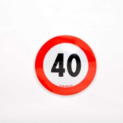 Indicator auto reflectorizant, Avery Dennison, limitare viteză 40km Indicator auto reflectorizant, Avery Dennison, limitare viteză 40km