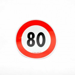 Indicator auto reflectorizant, Avery Dennison, limitare viteză 80km Indicator auto reflectorizant, Avery Dennison, limitare viteză 80km