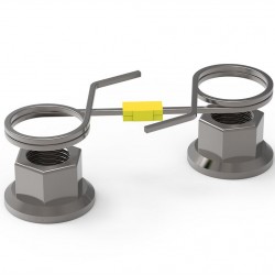 Indicator de siguranță prezon Checklock oțel, cu inel dublu, 32 mm Indicator de siguranță prezon Checklock oțel, cu inel dublu, 32 mm